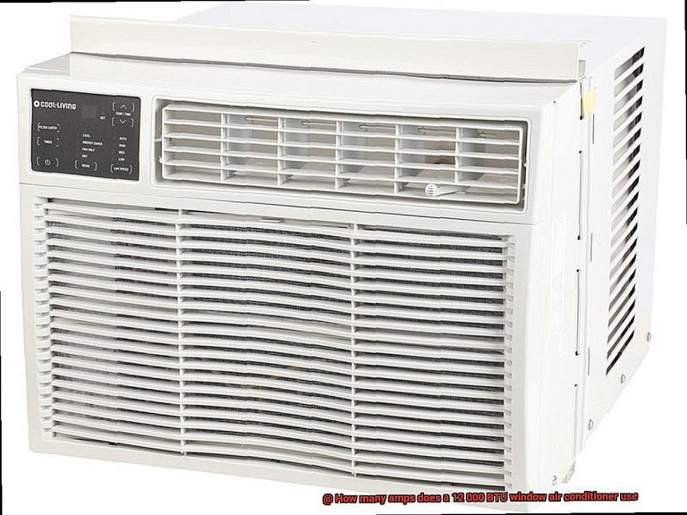 How many amps does a 12 000 BTU window air conditioner use